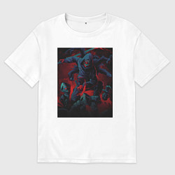 Футболка оверсайз мужская Ниндзя Камуи Джо Логан, цвет: белый