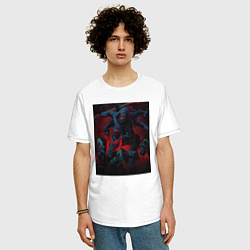 Футболка оверсайз мужская Ниндзя Камуи Джо Логан, цвет: белый — фото 2