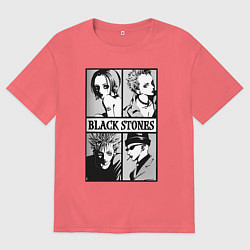 Футболка оверсайз мужская Нана Осаки, цвет: коралловый