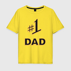 Футболка оверсайз мужская Dad 1, цвет: желтый