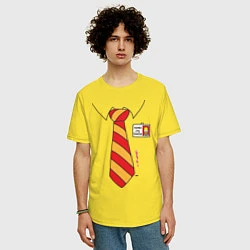 Футболка оверсайз мужская Костюм Гомера, цвет: желтый — фото 2