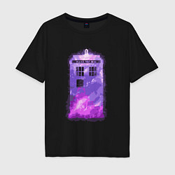 Мужская футболка оверсайз Violet tardis