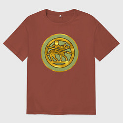 Футболка оверсайз мужская Алеманны из Total War: Attila, цвет: кирпичный