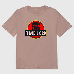 Футболка оверсайз мужская Повелитель времени, цвет: пыльно-розовый