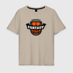 Мужская футболка оверсайз Basketball fantasy