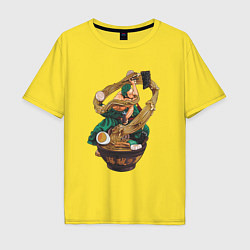 Футболка оверсайз мужская One piece Зоро Zoro удон, цвет: желтый