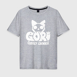 Мужская футболка оверсайз Goro cuddly carnage logo