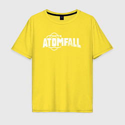 Футболка оверсайз мужская Atomfall logo, цвет: желтый