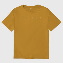Футболка оверсайз мужская Phantom blade zero logo, цвет: горчичный