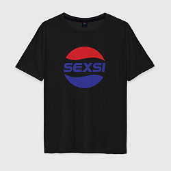 Футболка оверсайз мужская Sexsi - секси, цвет: черный