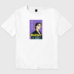 Футболка оверсайз мужская Butter JK, цвет: белый