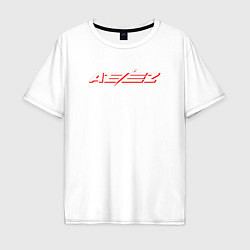 Футболка оверсайз мужская Ateez logo, цвет: белый