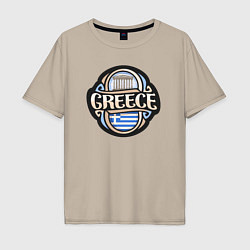 Мужская футболка оверсайз Greece