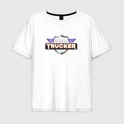 Футболка оверсайз мужская Star Trucker, цвет: белый