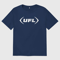 Футболка оверсайз мужская Ufl logo, цвет: тёмно-синий