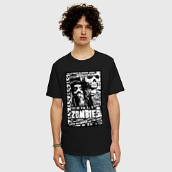 Футболка оверсайз мужская Rob zombie skulls, цвет: черный — фото 2
