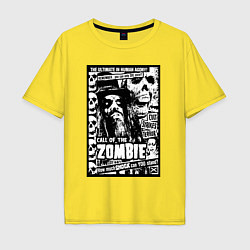 Мужская футболка оверсайз Rob zombie skulls