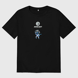 Футболка оверсайз мужская Astro bot dance one, цвет: черный