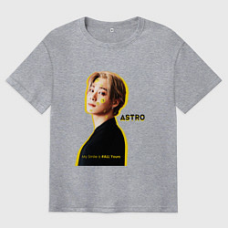 Футболка оверсайз мужская Улыбка astro, цвет: меланж