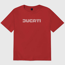 Футболка оверсайз мужская Дух Ducati, цвет: красный