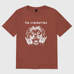 Футболка оверсайз мужская The Cranberries rock dog, цвет: кирпичный