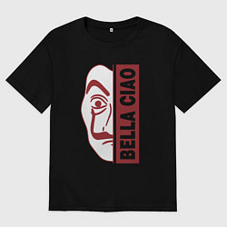 Футболка оверсайз мужская Bella ciao - money heist, цвет: черный