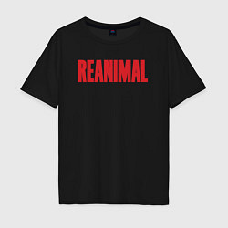 Мужская футболка оверсайз Reanimal logo