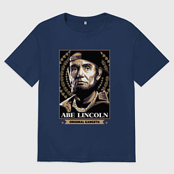 Футболка оверсайз мужская Lincoln gangster, цвет: тёмно-синий