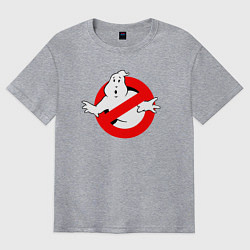 Футболка оверсайз мужская Ghostbusters logo, цвет: меланж