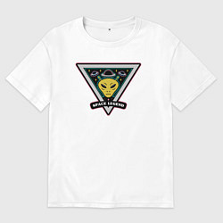 Футболка оверсайз мужская Космическая легенда, цвет: белый