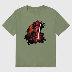 Футболка оверсайз мужская Рей Скайуокер - Звездные войны, цвет: авокадо