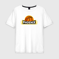 Футболка оверсайз мужская Phoenix NBA, цвет: белый