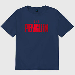 Футболка оверсайз мужская The penguin logo, цвет: тёмно-синий