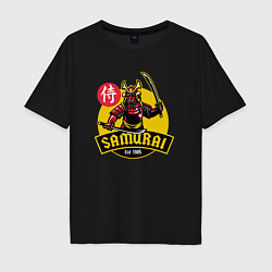Футболка оверсайз мужская Samurai 1985, цвет: черный