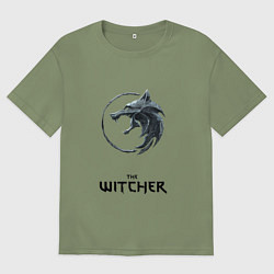 Футболка оверсайз мужская The witcher ciri, цвет: авокадо