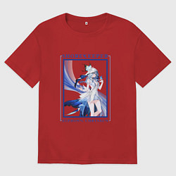 Футболка оверсайз мужская Shorekeeper Euphonic Chrysalis, цвет: красный