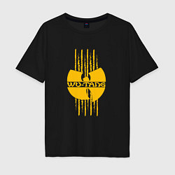 Футболка оверсайз мужская Wu-Tang tiger style, цвет: черный