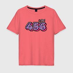 Футболка оверсайз мужская Игрок 456, цвет: коралловый