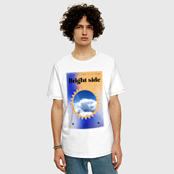 Футболка оверсайз мужская Светлая сторона, цвет: белый — фото 2