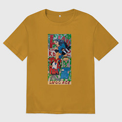 Футболка оверсайз мужская Sayonara Tokio, цвет: горчичный