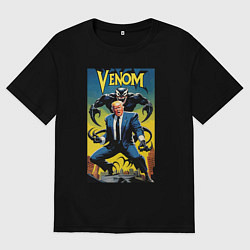 Футболка оверсайз мужская Venom-Trump fantasy, цвет: черный