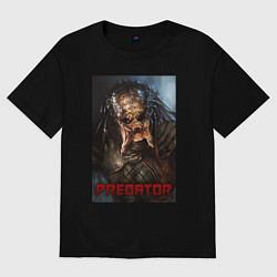 Футболка оверсайз мужская Predator movie, цвет: черный