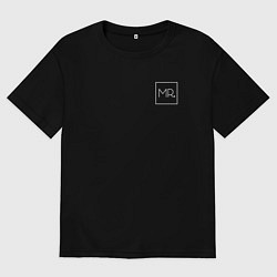 Футболка оверсайз мужская Мистер парный товар - Mr, цвет: черный