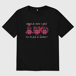 Футболка оверсайз мужская Bloody game, цвет: черный