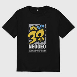Футболка оверсайз мужская Neo geo - anniversary, цвет: черный