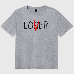 Футболка оверсайз мужская Loser lover It, цвет: меланж