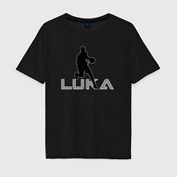 Футболка оверсайз мужская Luka basketball, цвет: черный