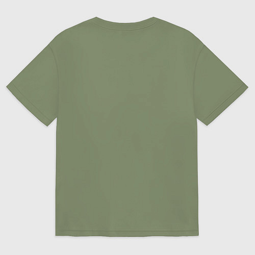 Мужская футболка оверсайз Кофейный космос / Авокадо – фото 2