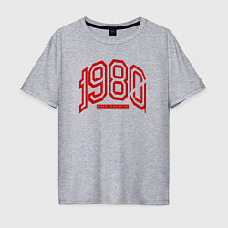 Футболка оверсайз мужская 1980s: born to be wild, цвет: меланж