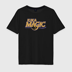 Футболка оверсайз мужская Luka magic basketball, цвет: черный